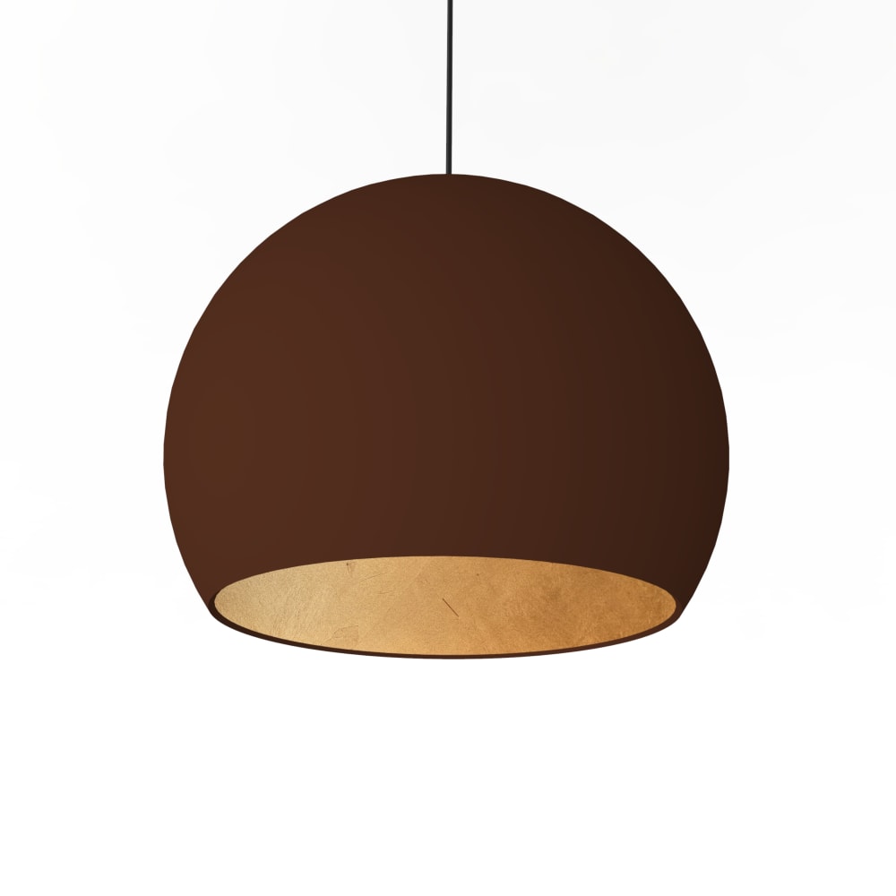 Joe - lampe à suspension en métal doré corten e27 Joe - lampe à suspension en métal doré corten e27