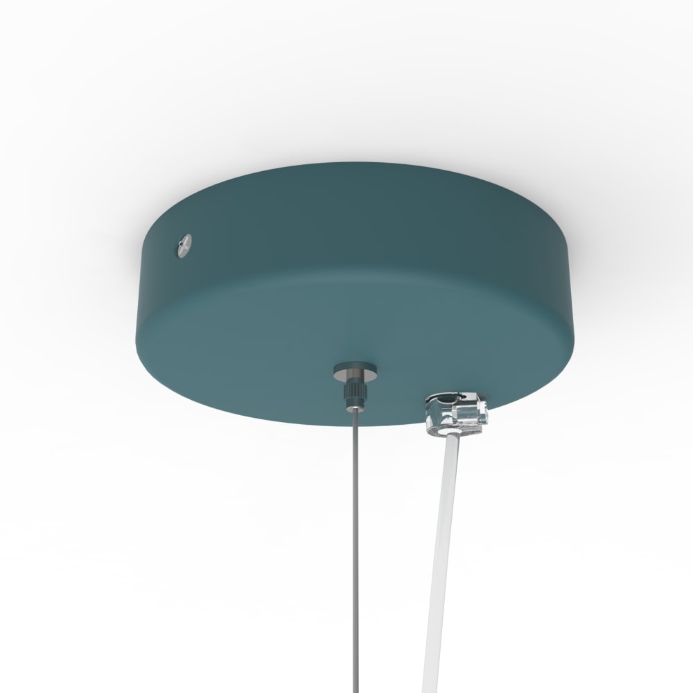 Joe - lampe à suspension en métal bleu e27 — vue 4