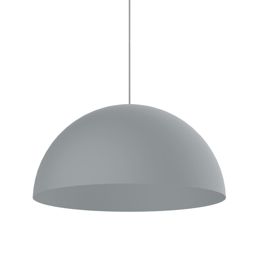 Cassis - lampe à suspension en métal gris e27