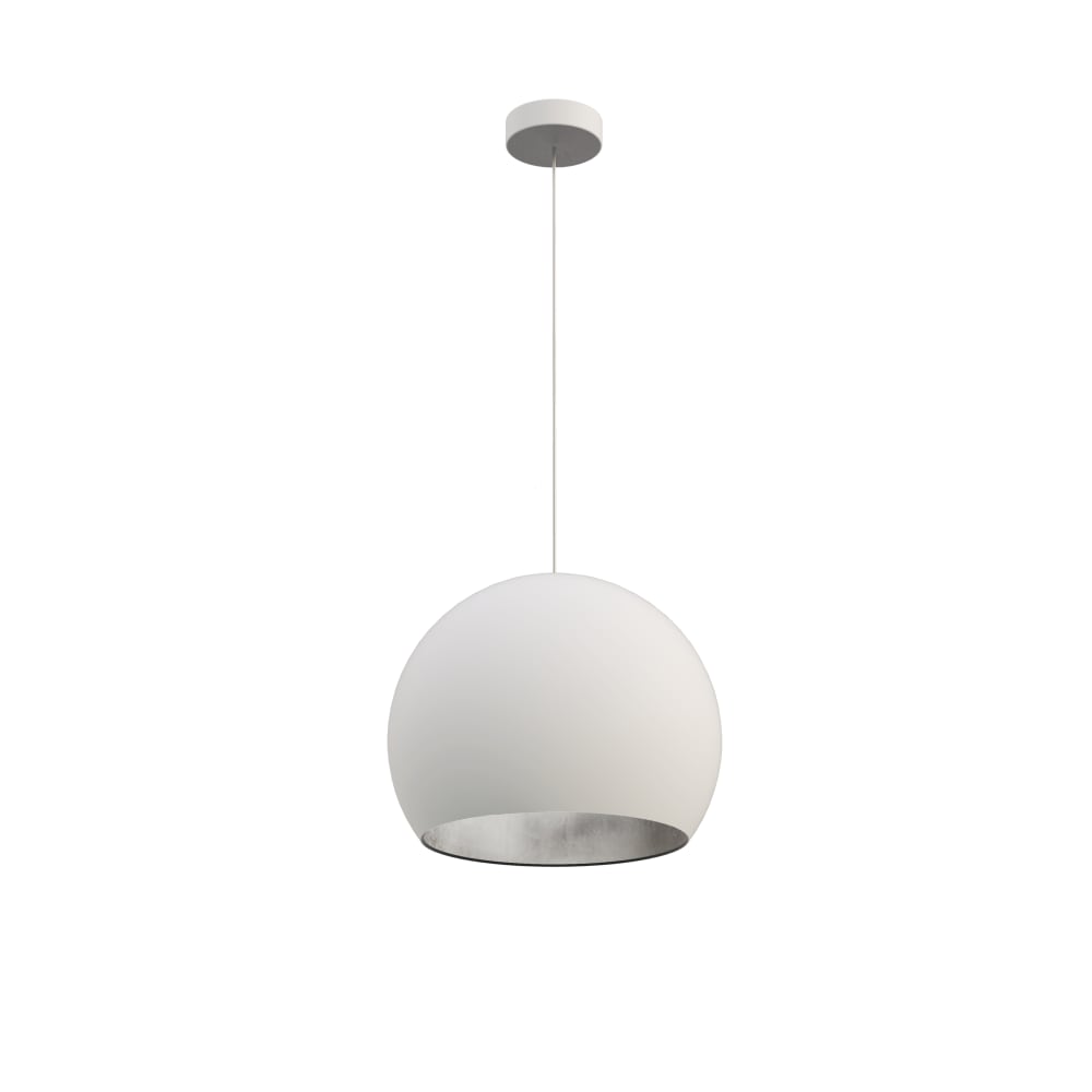 Joe - lampe à suspension en métal argenté bianco e27 Joe - lampe à suspension en métal argenté bianco e27