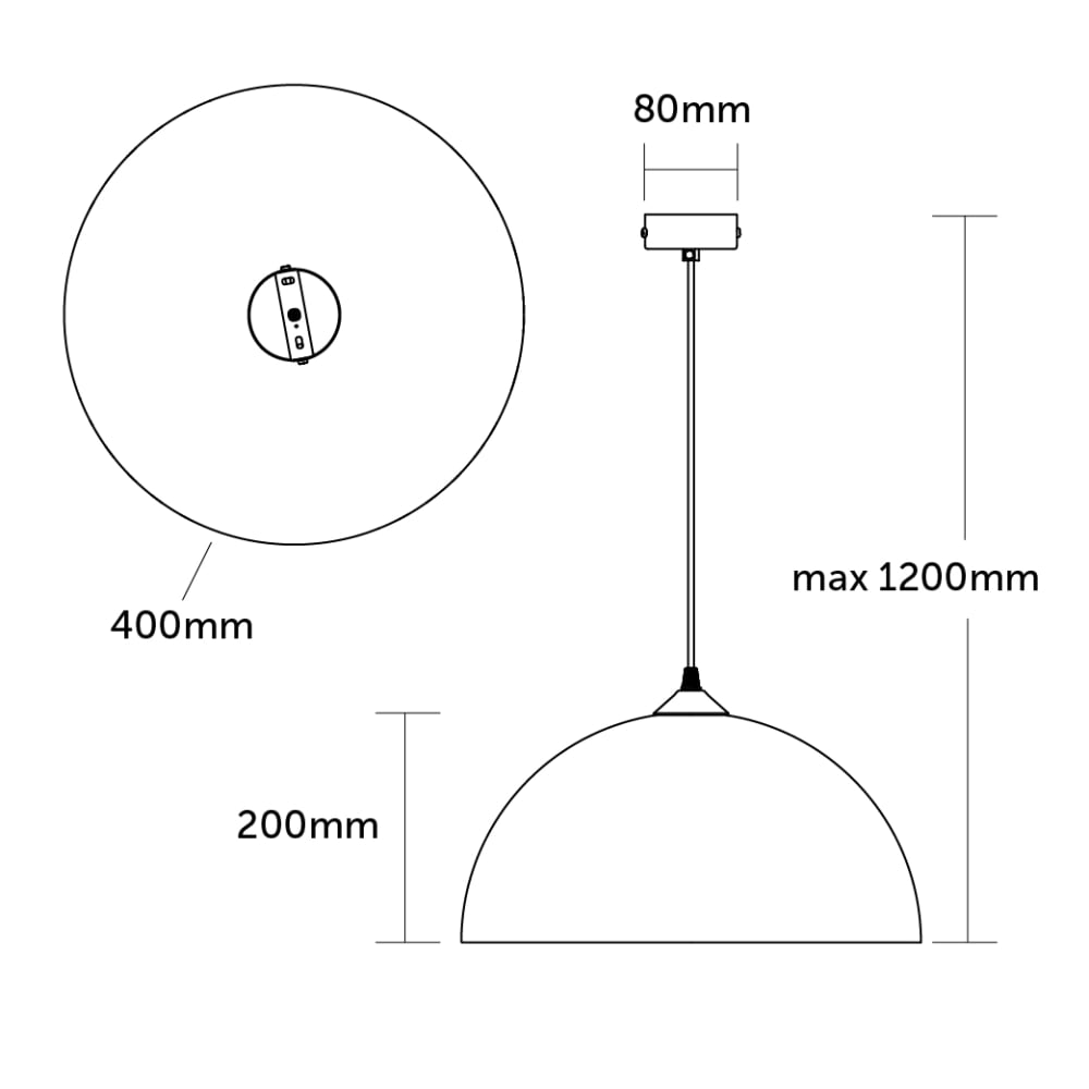 Cassis - lampe à suspension en métal jaune e27 — vue 4