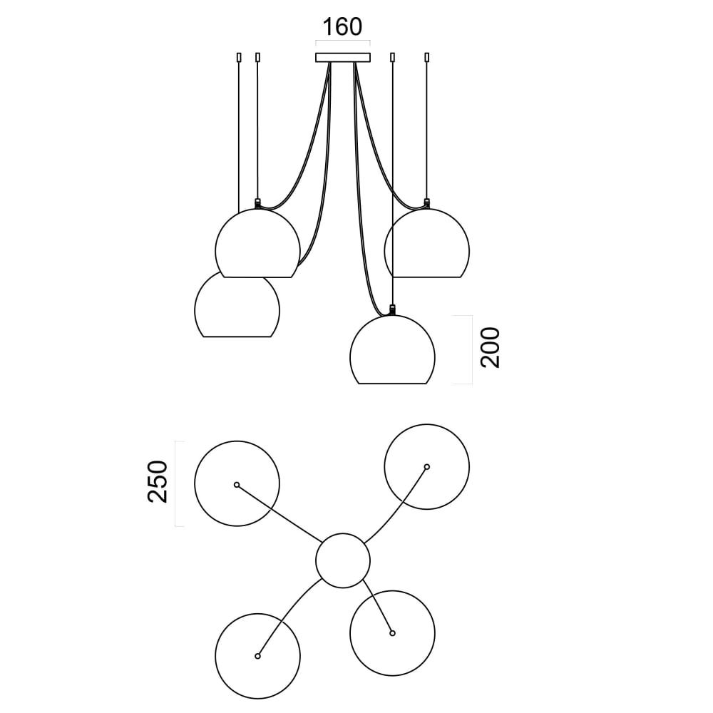 Suspension métal blanc mat - Maisons du Monde