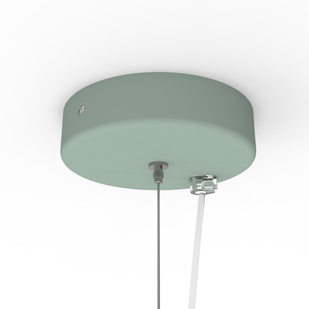 Joe - lampe à suspension en métal vert e27 — vue 4