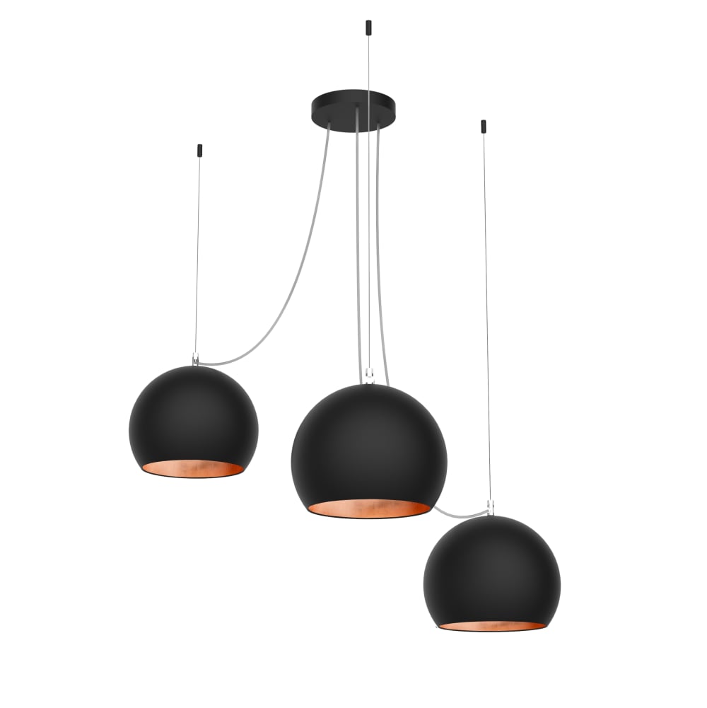 Joe - lampe à suspension en métal cuivre nero e27 Joe - lampe à suspension en métal cuivre nero e27