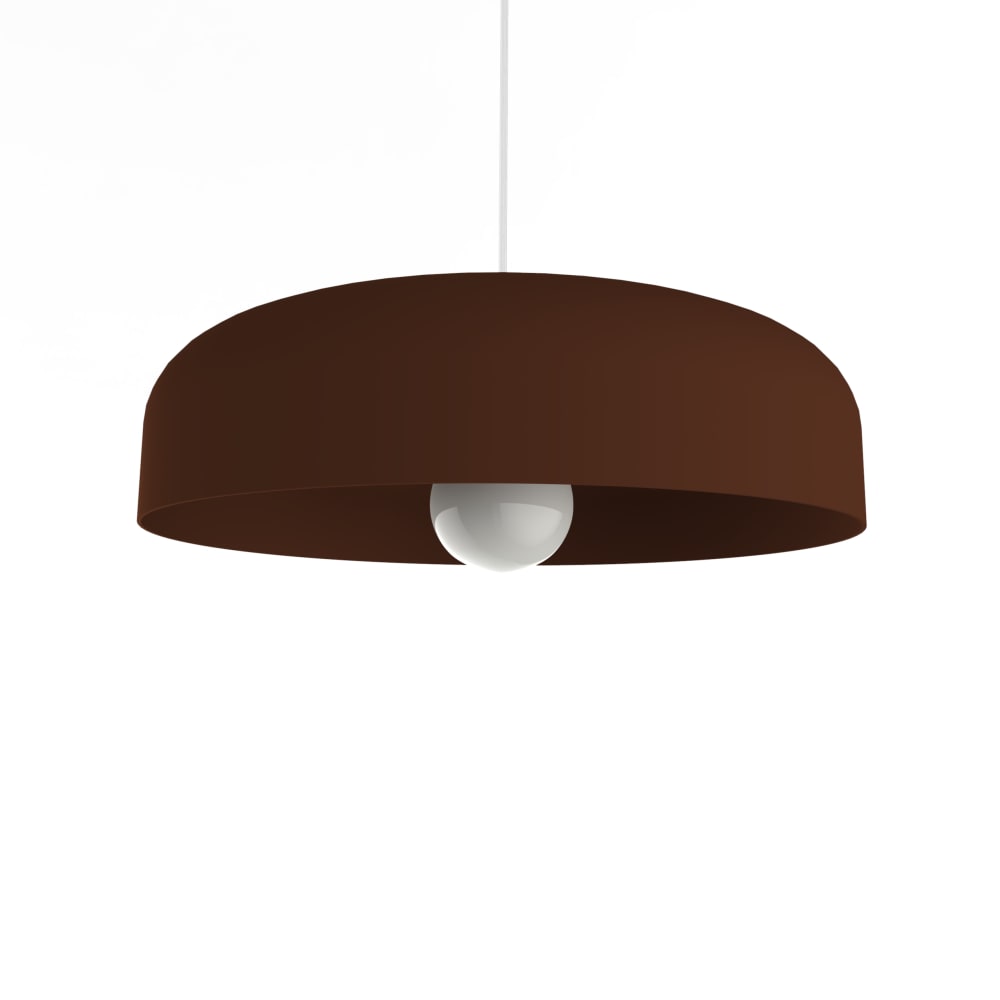 Suspension en métal marron E27