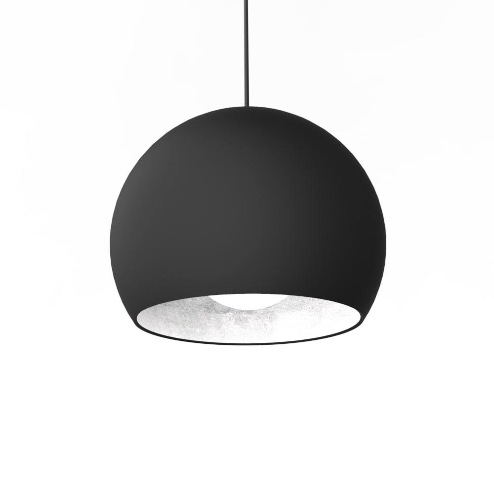 Joe - lampe à suspension en métal argenté nero e27 Joe - lampe à suspension en métal argenté nero e27