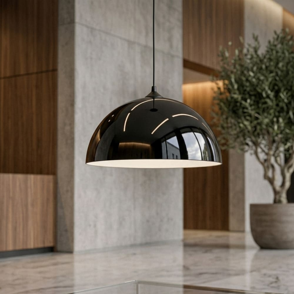 Cassis - lampe à suspension en métal blanc nero e27