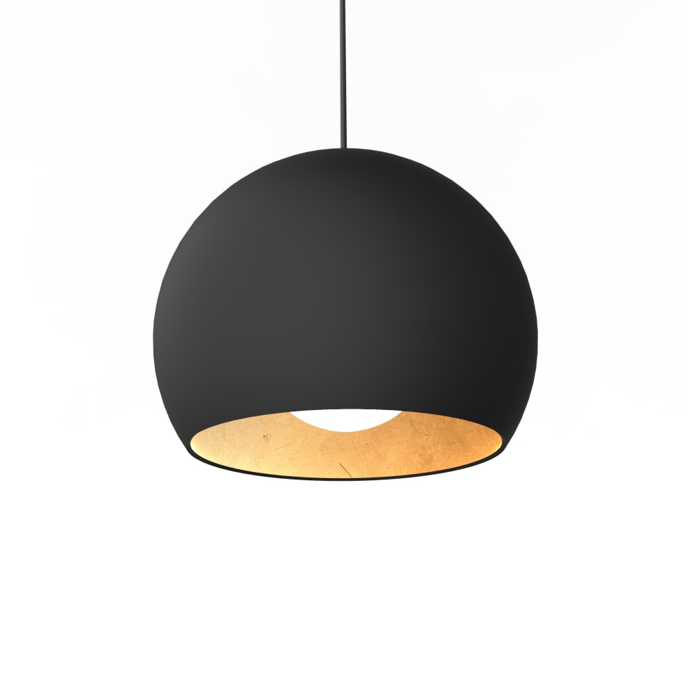 Joe - lampe à suspension en métal doré nero e27 Joe - lampe à suspension en métal doré nero e27