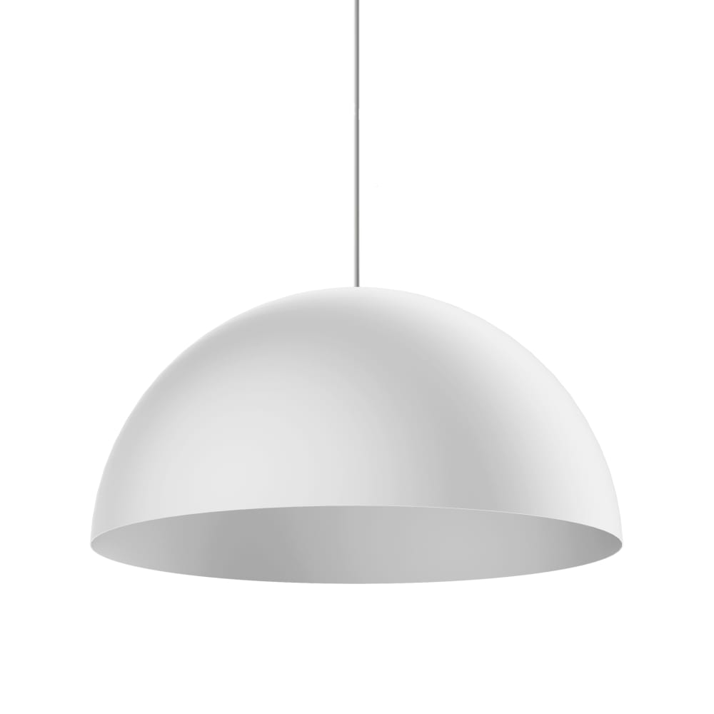 Cassis - lampe à suspension en métal blanc e27