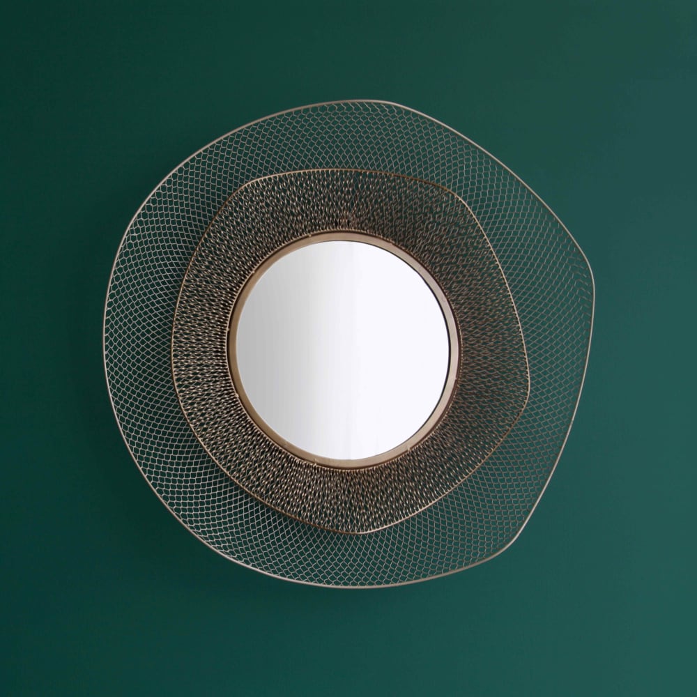 Miroir en métal forme organique 79 cm - Maisons du Monde