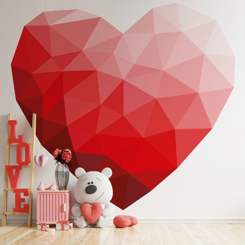99Déco - Papier Peint Panoramique L240xH270cm Rouge