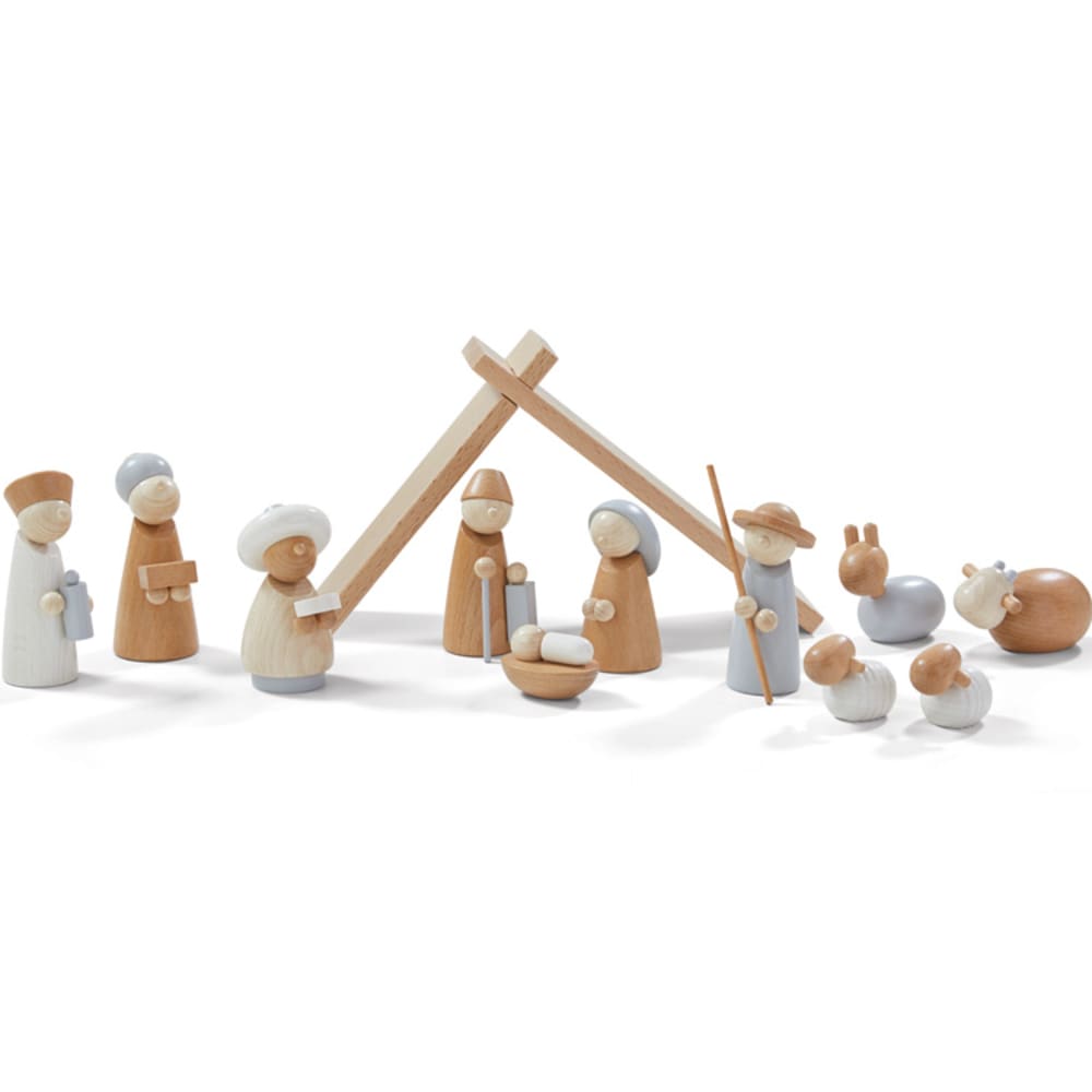 Pesebre de Navidad de madera