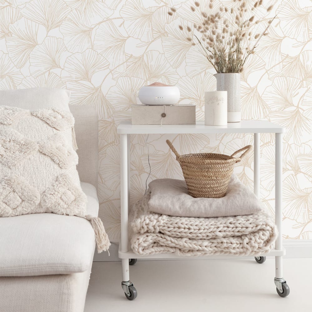 Papier peint vinyle adhésif sable 50x300 cm