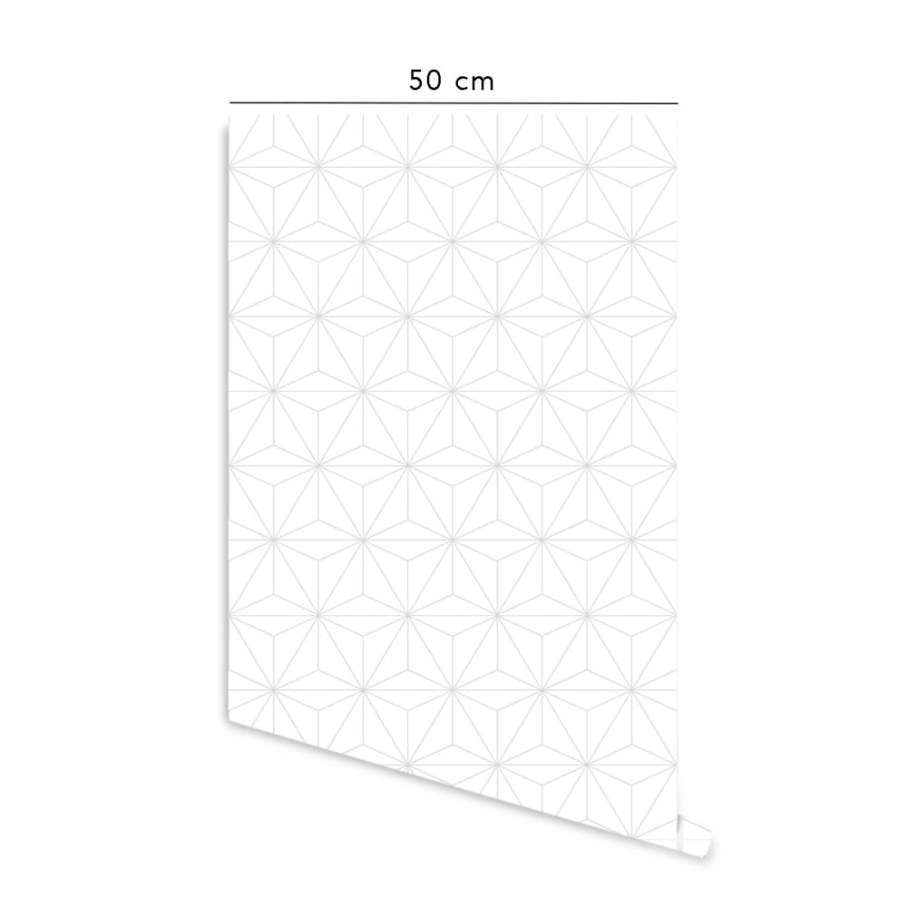 Carta da parati adesiva in vinile cenere 50x300 cm - Decochic