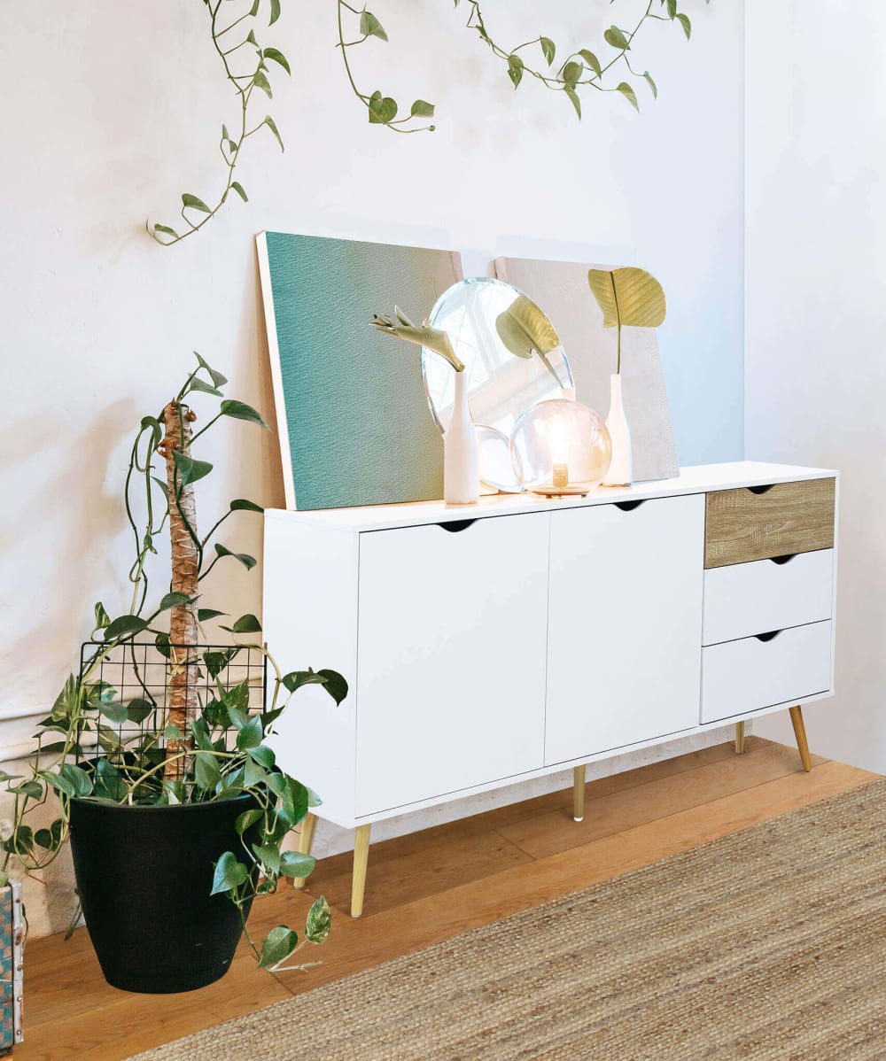 Madia moderna in legno bianca - Milani Home