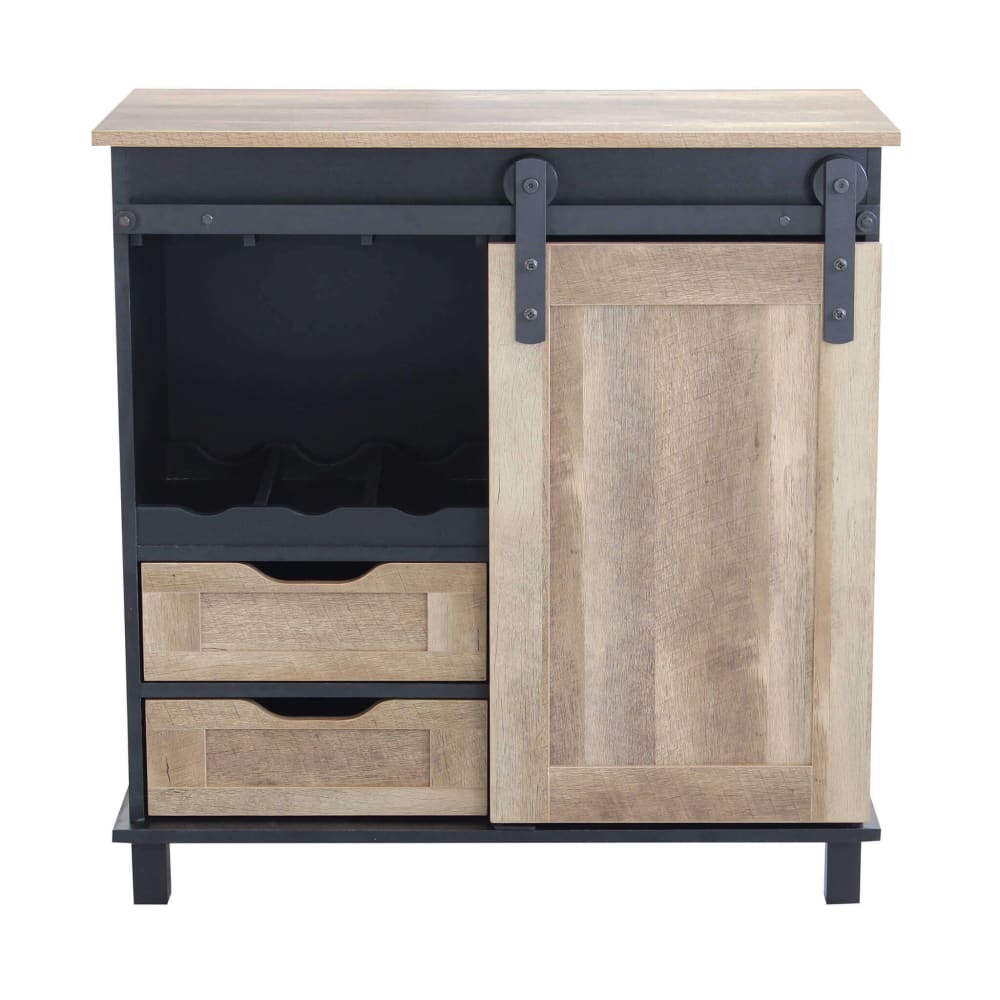 Madia in legno e metallo nera - Milani Home