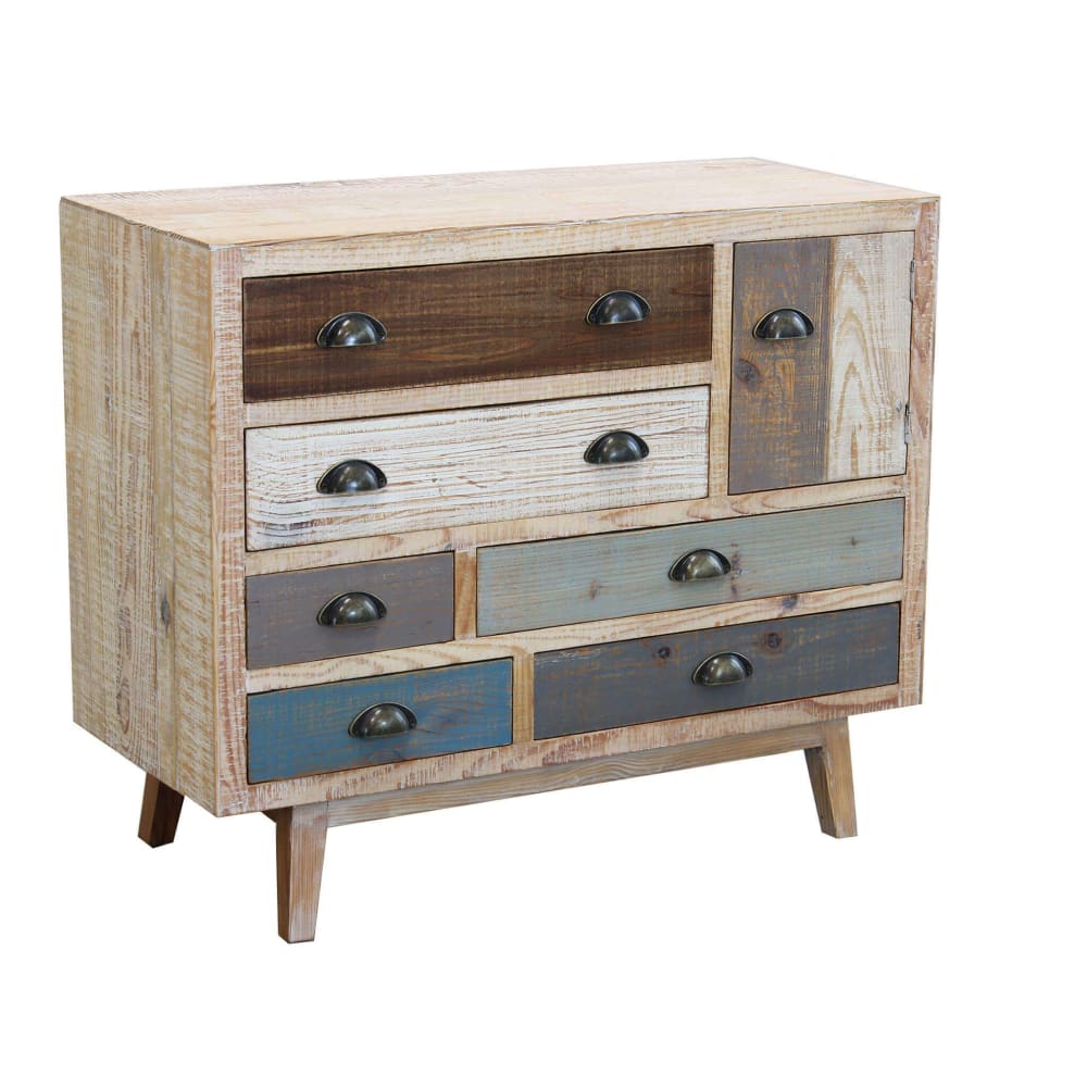 Cassettiera in legno colorata - Milani Home