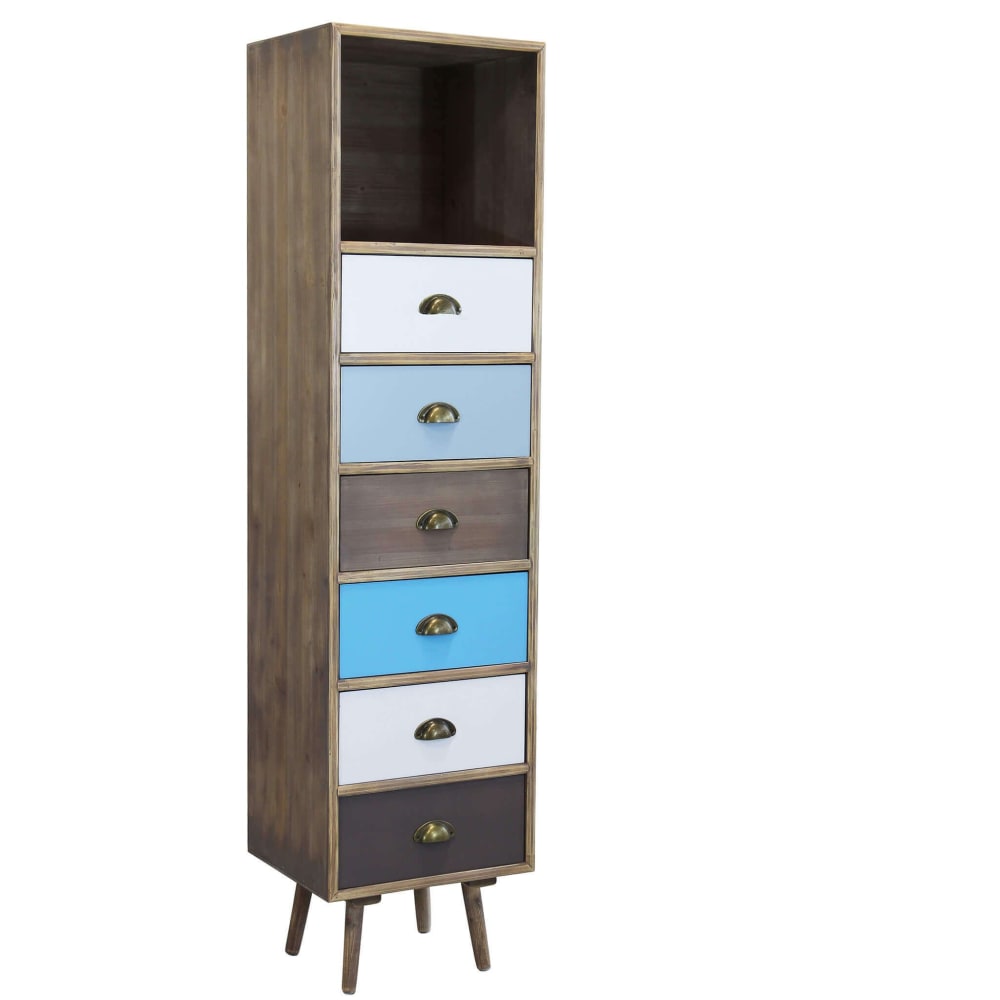 Cassettiera in legno multicolore - Milani Home