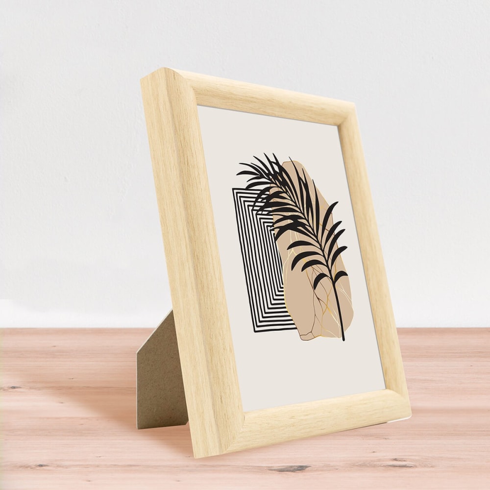 Cadre photo baguette arrondie brut 13x18 cm résine recyclée — vue 3