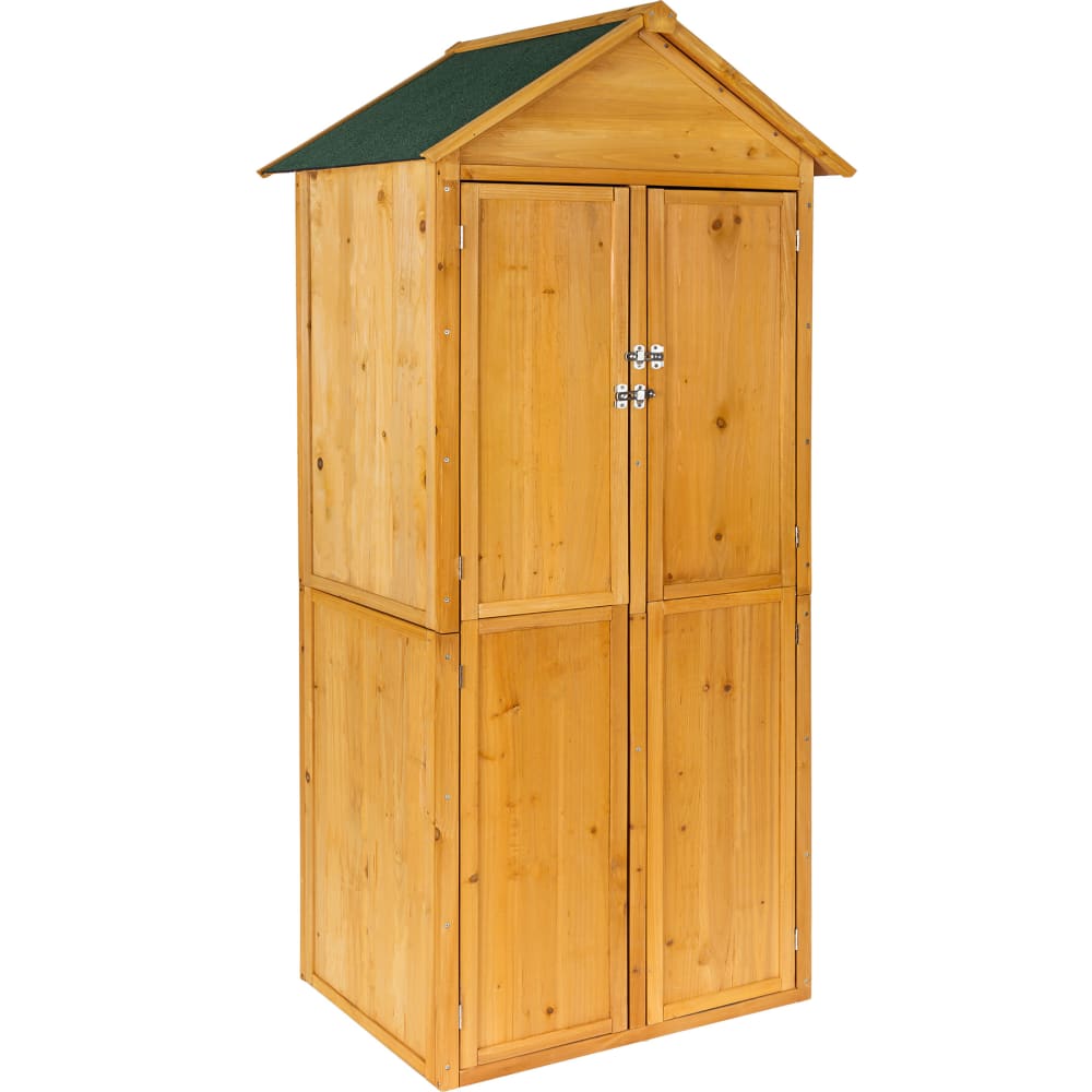 Armoire de jardin Kadi 80,5 x 60 x 213,5 cm en bois
