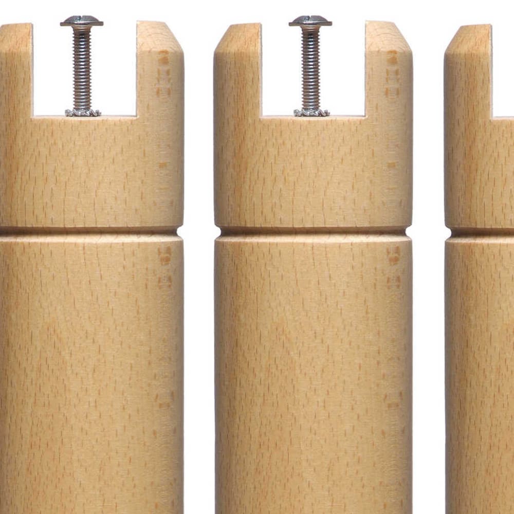 4 pieds cylindriques pour cadre à lattes bois naturel beige 30 cm - Maisons du Monde