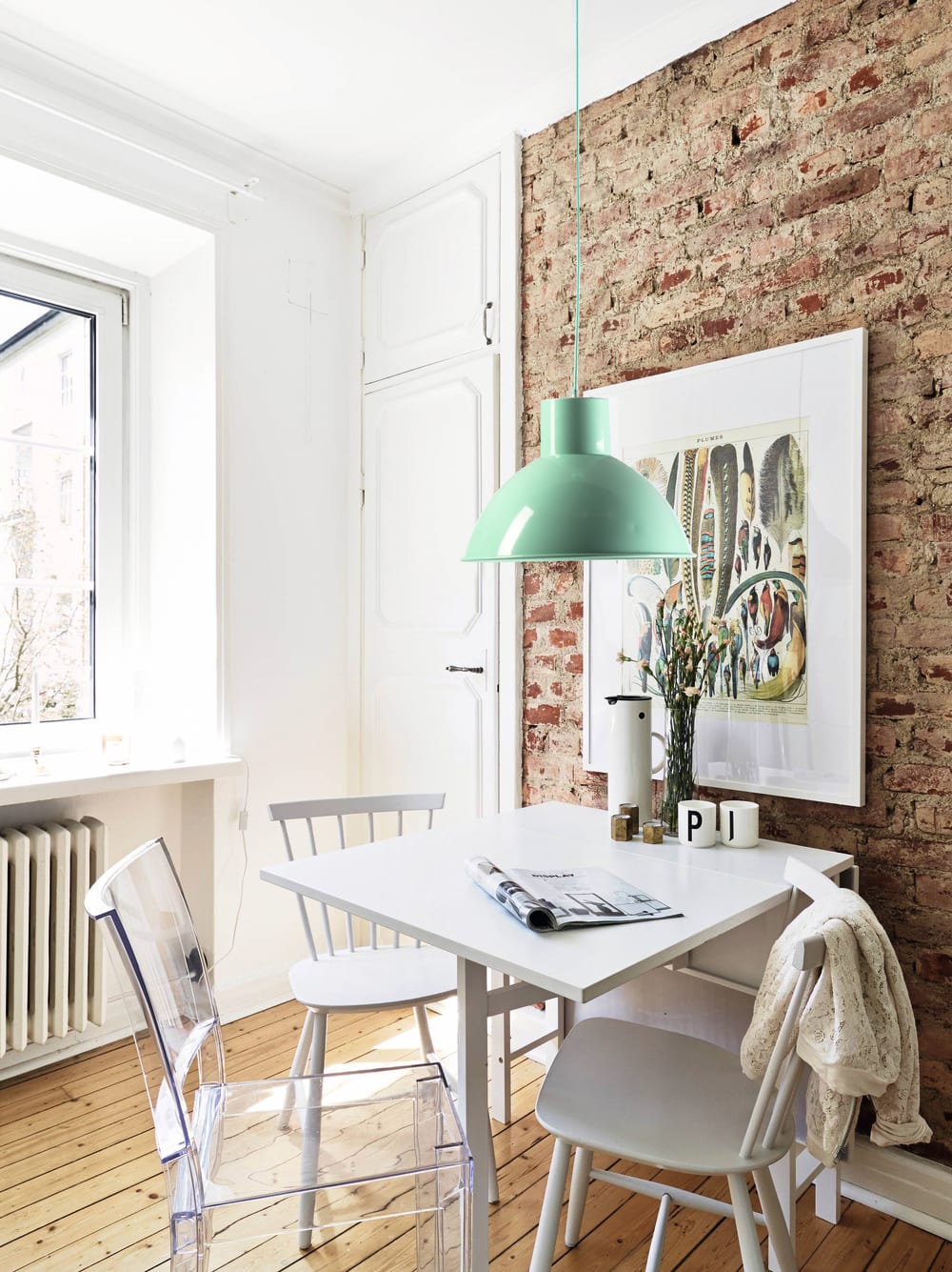 Lámpara techo pantalla metálica agua marina - Maisons du Monde