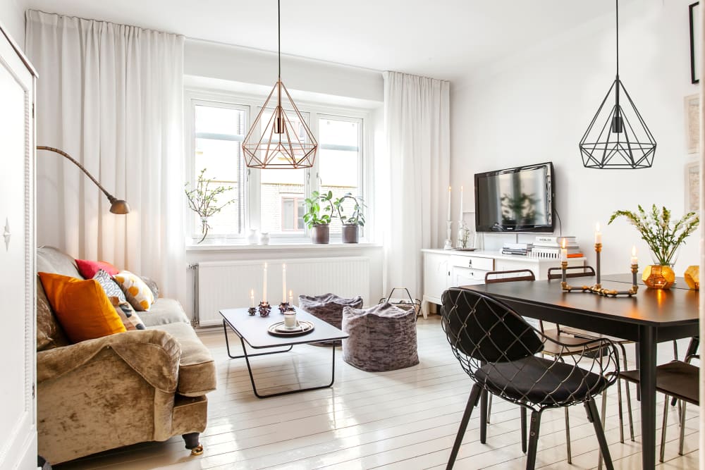 Lámpara de techo geométrica metal cobre estilo industrial E27 - Maisons du Monde