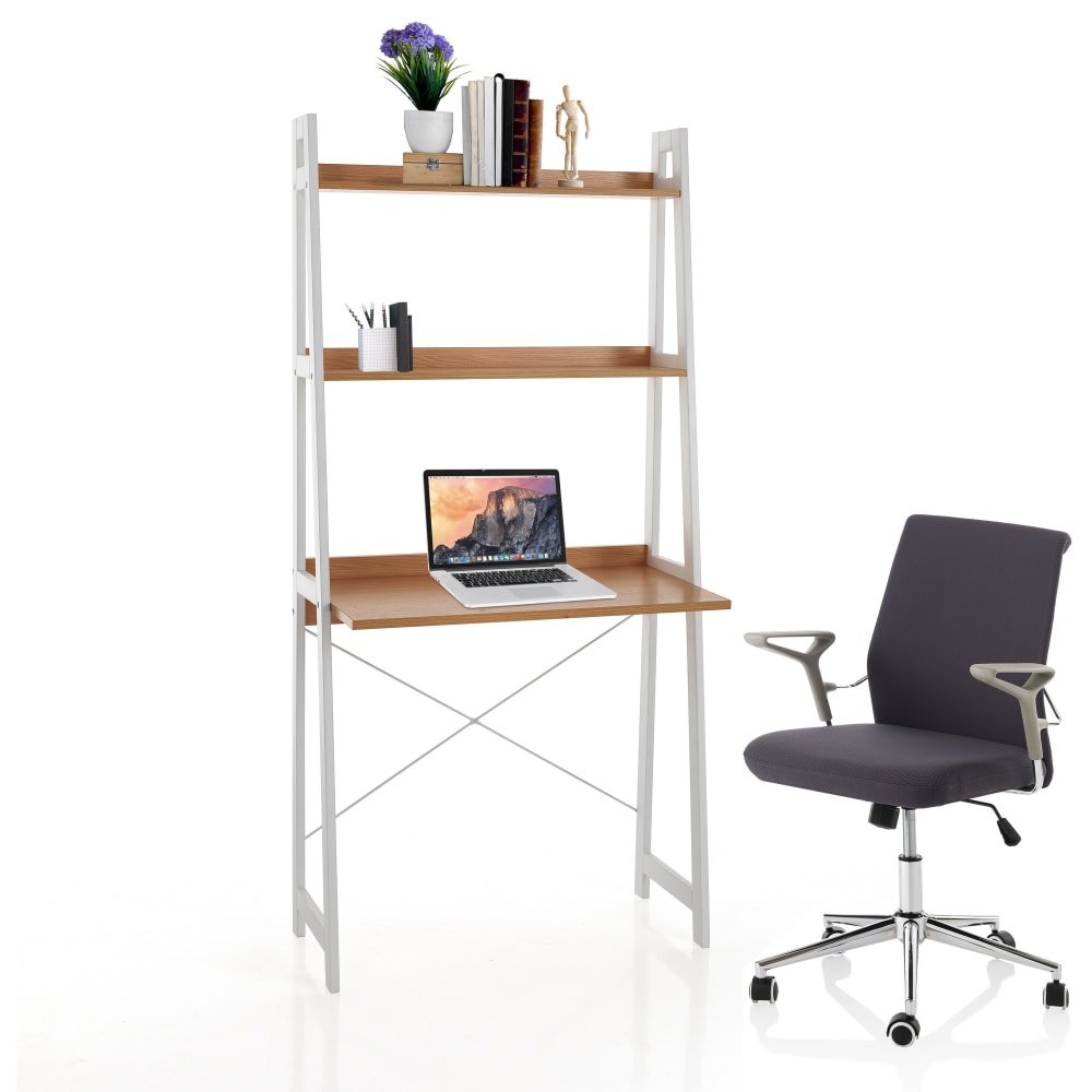 Libreria effetto legno laccata bianca cm. H.170 x l.80 x p.45 -