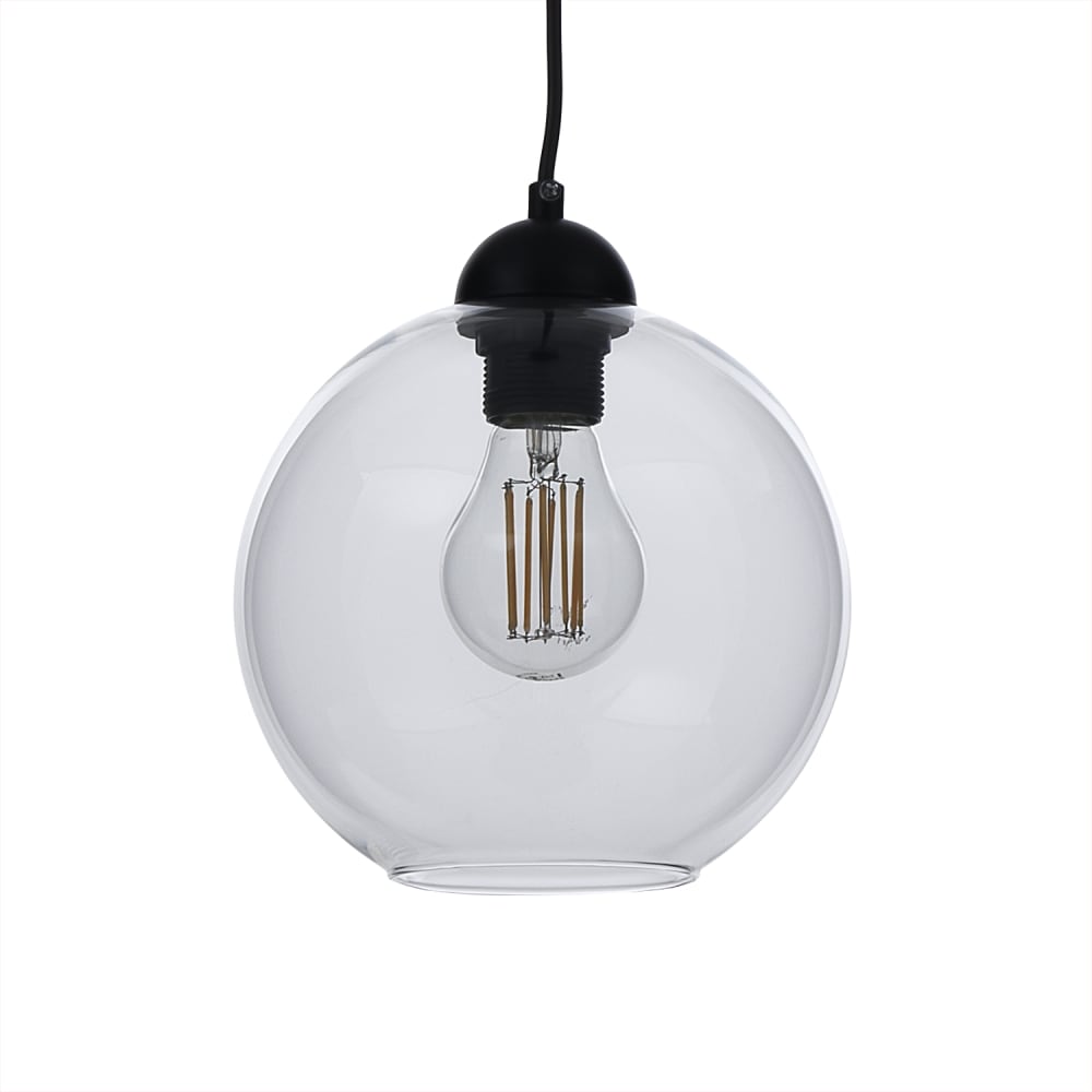 Lampadario in vetro trasparente cm. Ø20 - Vetro