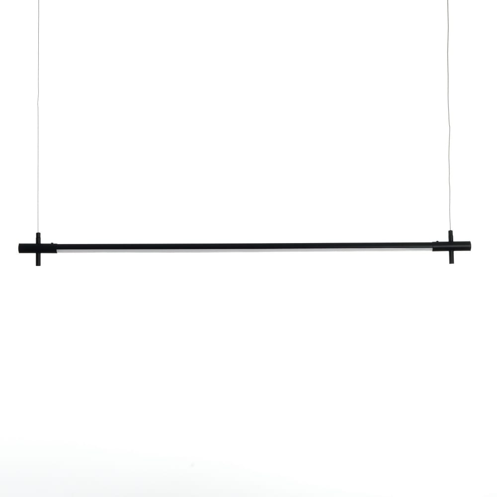 lampara de arana de aluminio negro cm o22 l120
