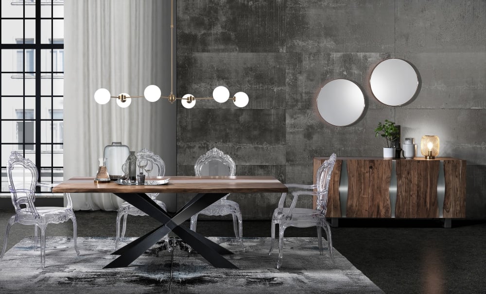 Lampadario in acciaio verniciato ottone cm. 120 x 68 h.da 90 a