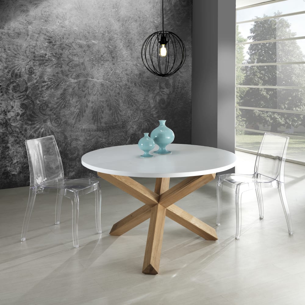 Lampadario in acciaio verniciato nero opaco cm. Ø.30 -