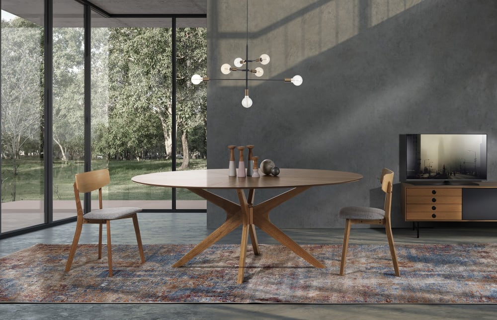 Lustre acier peint noir mat 82 x 40 h50 — vue 3
