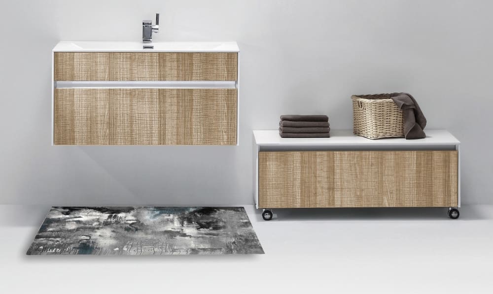 Tappeto bagno 100% polipropilene grigio cm.60 x 110 -