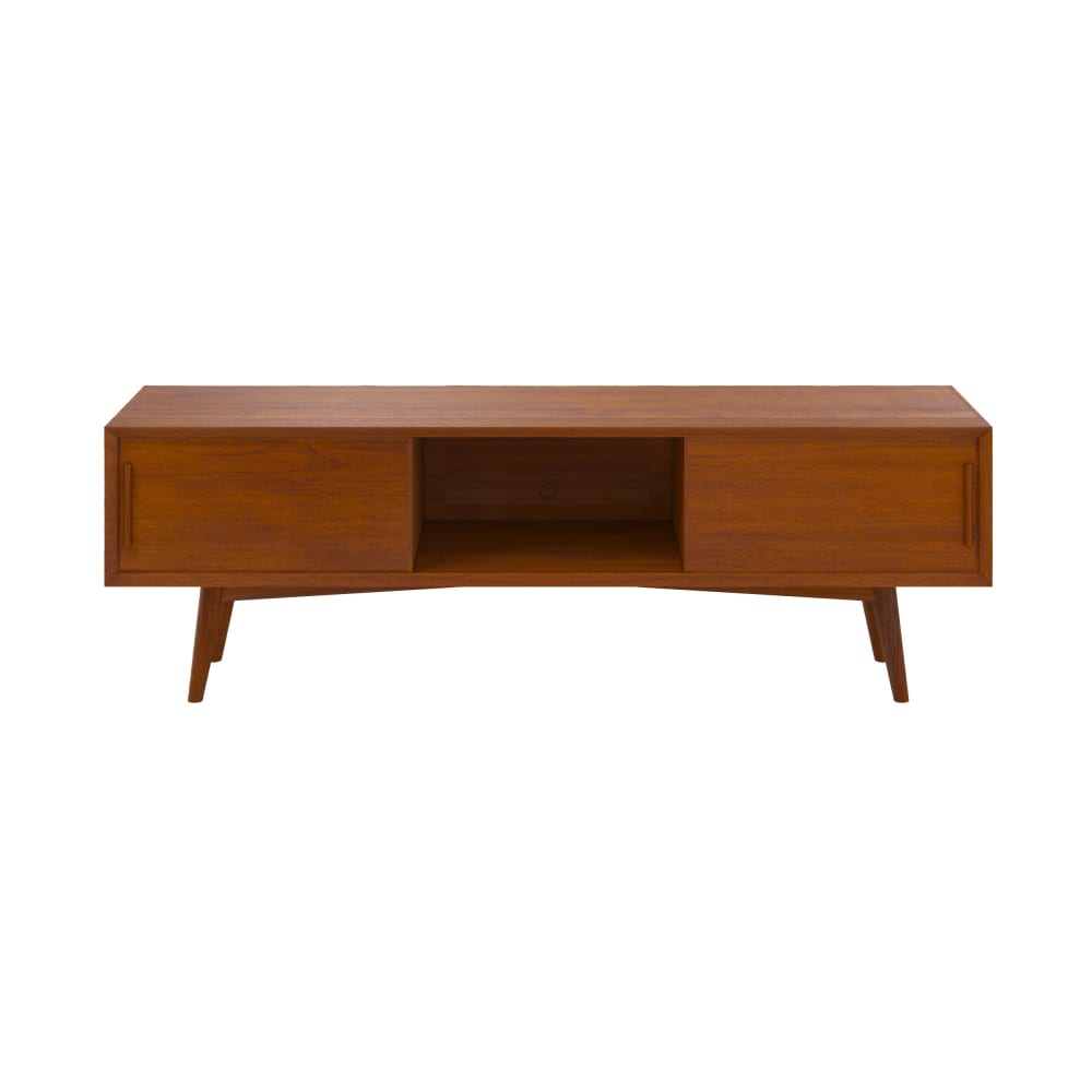 Meuble TV en bois de teck massif 150 cm