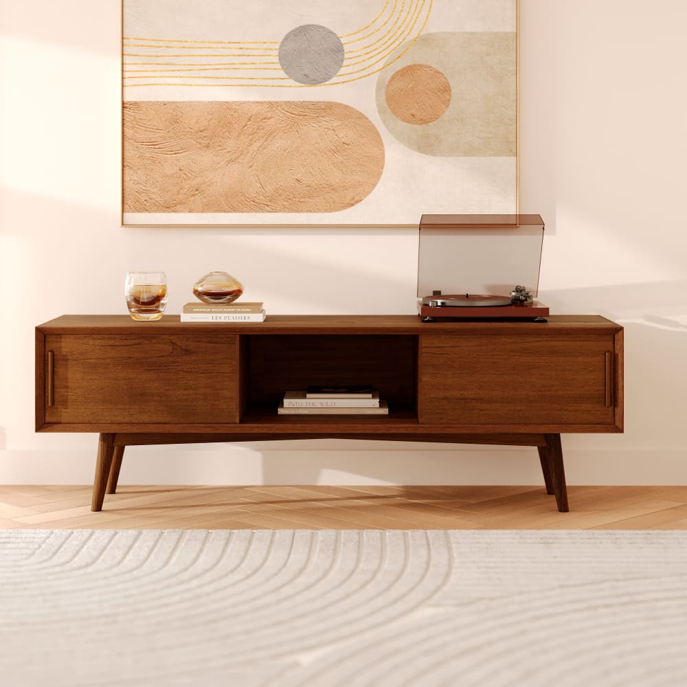 Mobile tv in legno di teak 150 cm - Maison Pavane