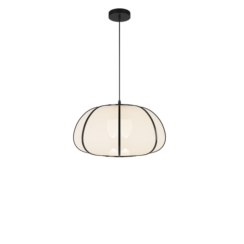 Suspension en bambou noir d38 cm — vue 4