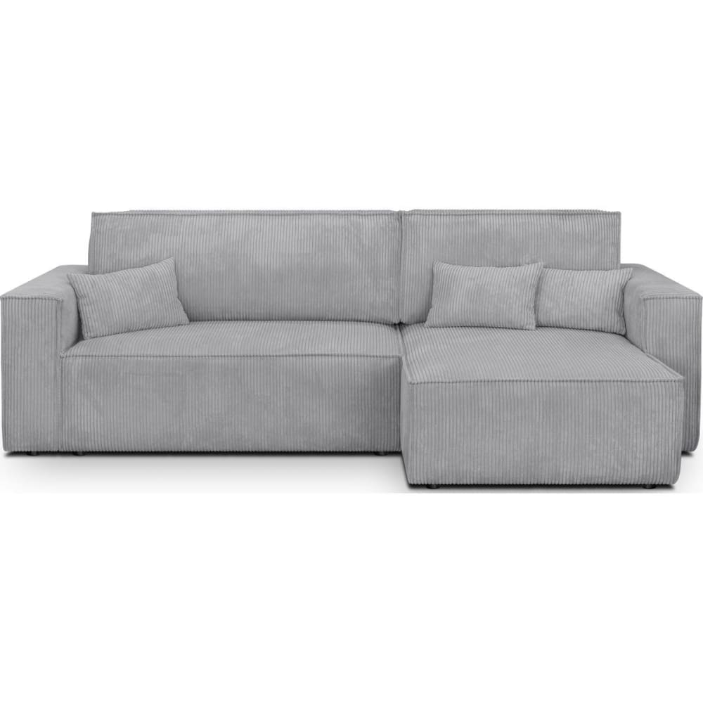 Canape+d%27angle+convertible+4+places+avec+coffre,+velours+cotele+gris