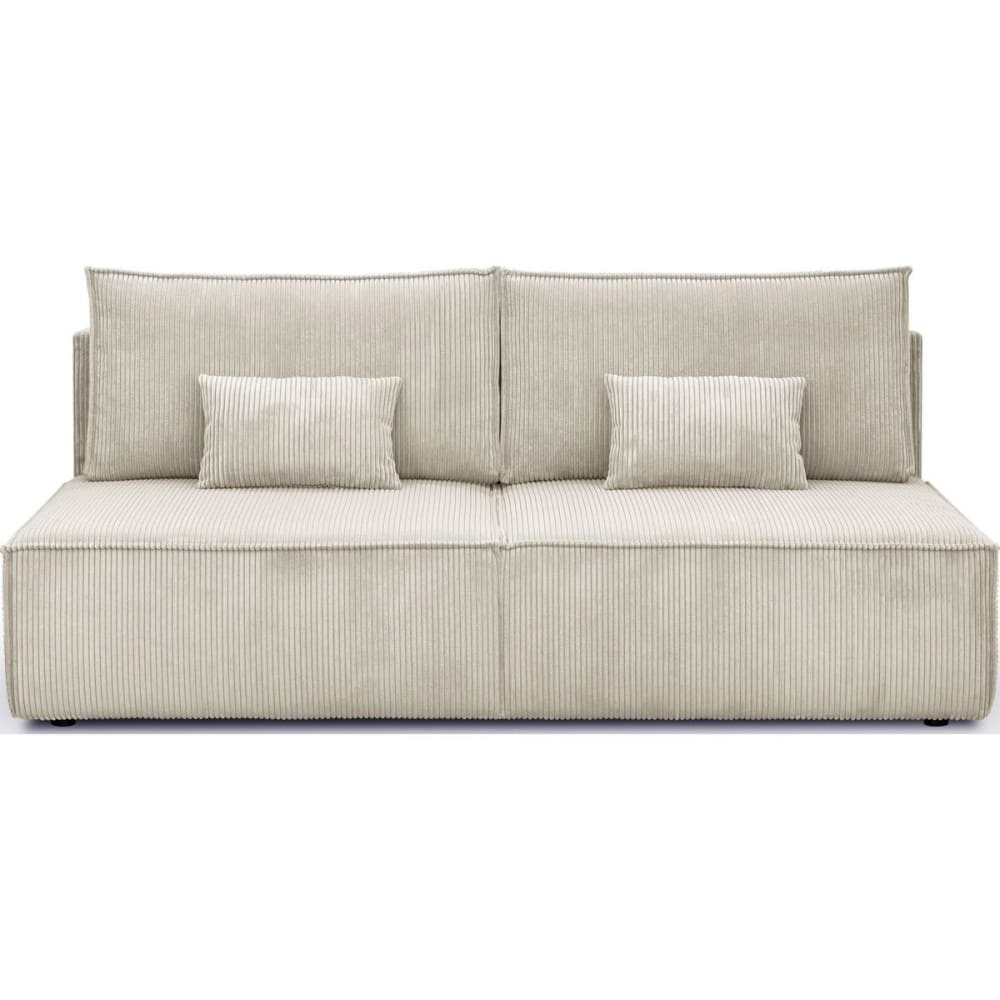 Canape+convertible+3+places+avec+coffre+en+velours+cotele+beige