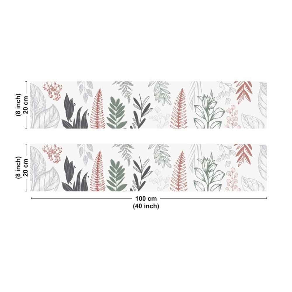 Crédence cuisine en aluminium - 200x20 cm - Marron