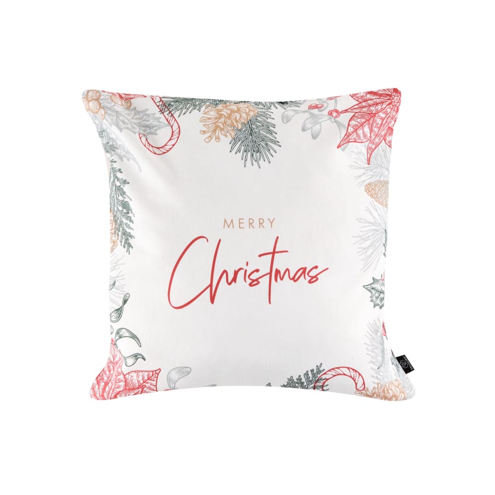 Funda de cojín navidad 100% algodón mulitcolor 50x50 cm