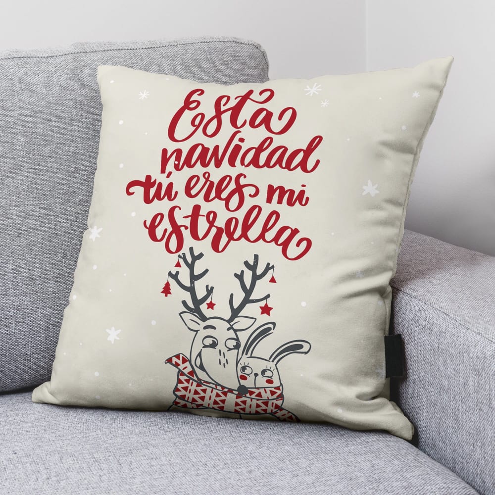 Funda de cojín navidad 100% algodón mulitcolor 50x50 cm - Maisons du Monde