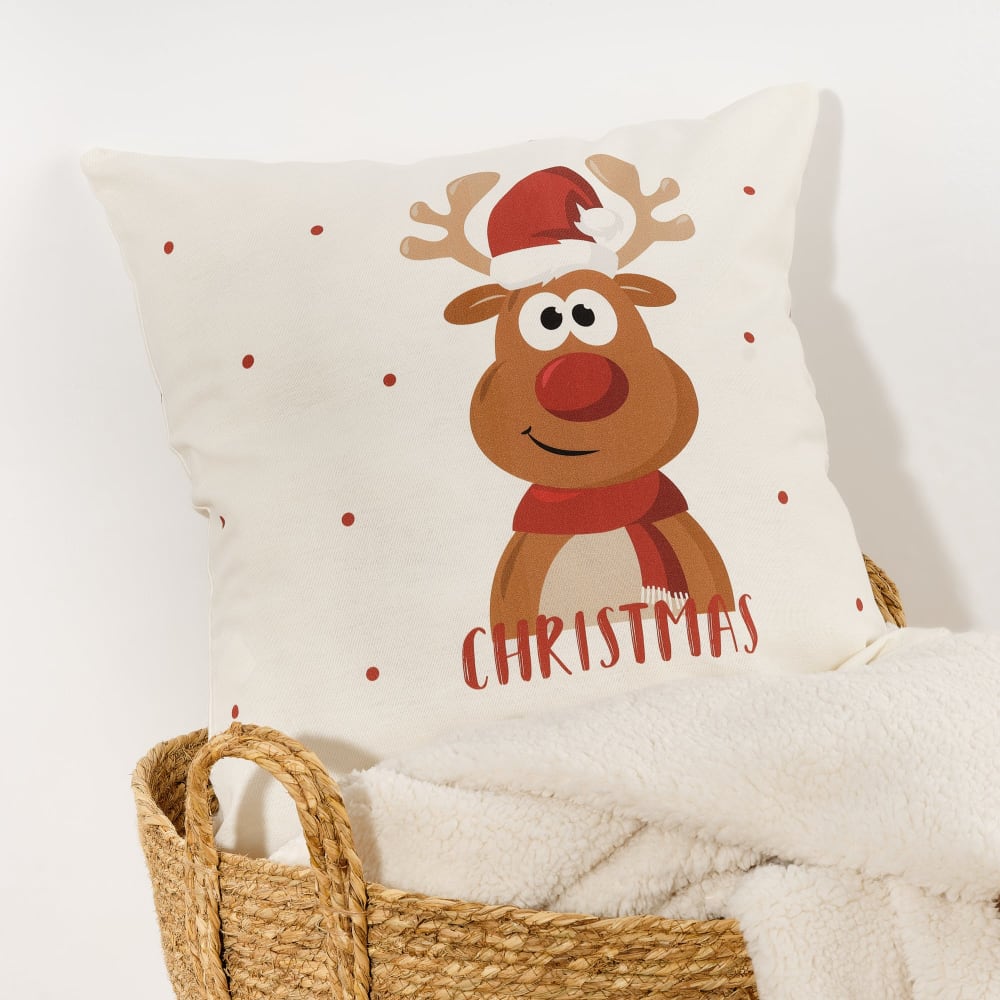 Funda de cojín navidad 100% algodón mulitcolor 50x50 cm - Maisons du Monde