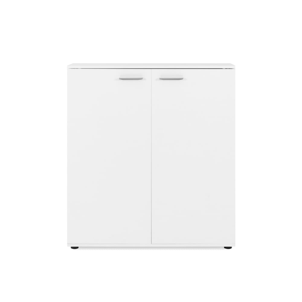Zapatero 2 puertas 8 baldas - 100 cm - blanco