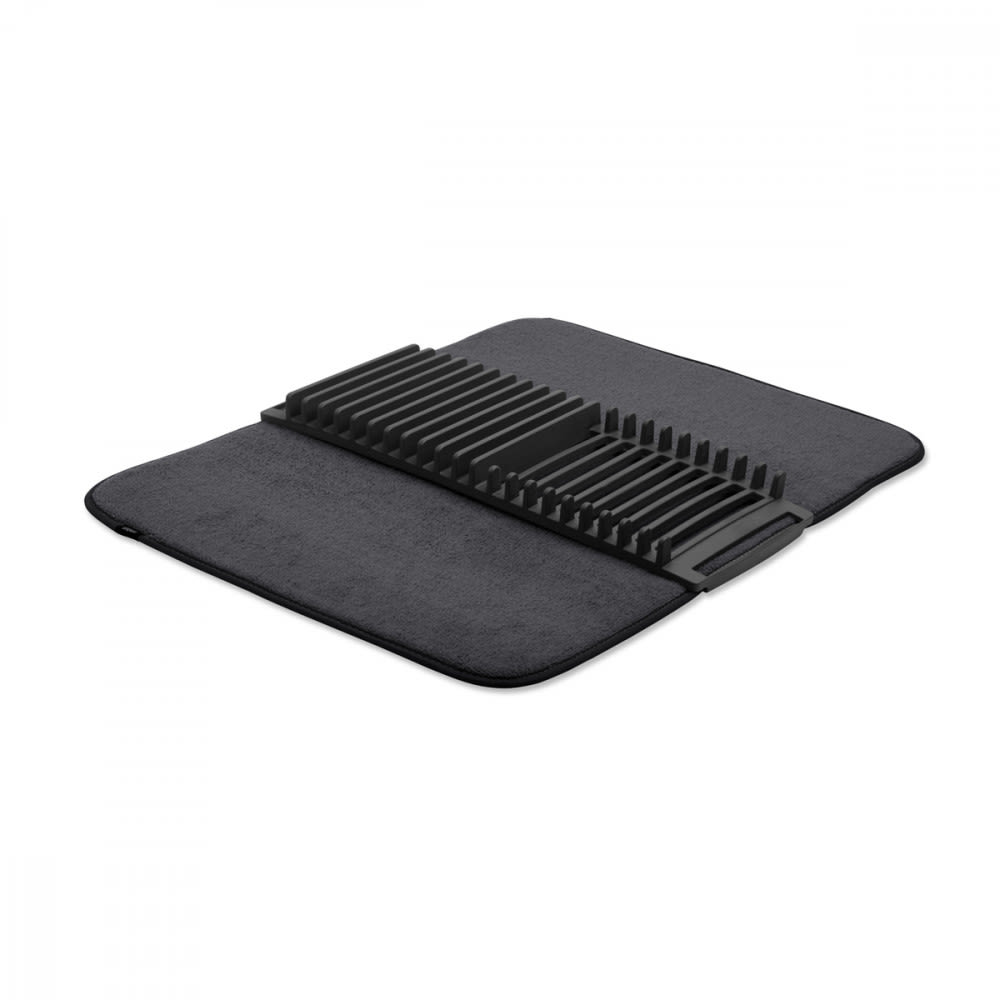 Umbra Egouttoir pliable plastique et coton noir style contemporain - Pvc - Poly Chlorure De Vinyle