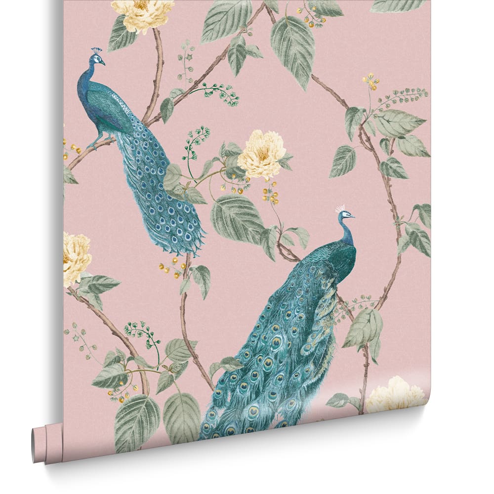 Papier peint resplendence rose 1005x52cm - Maisons du Monde
