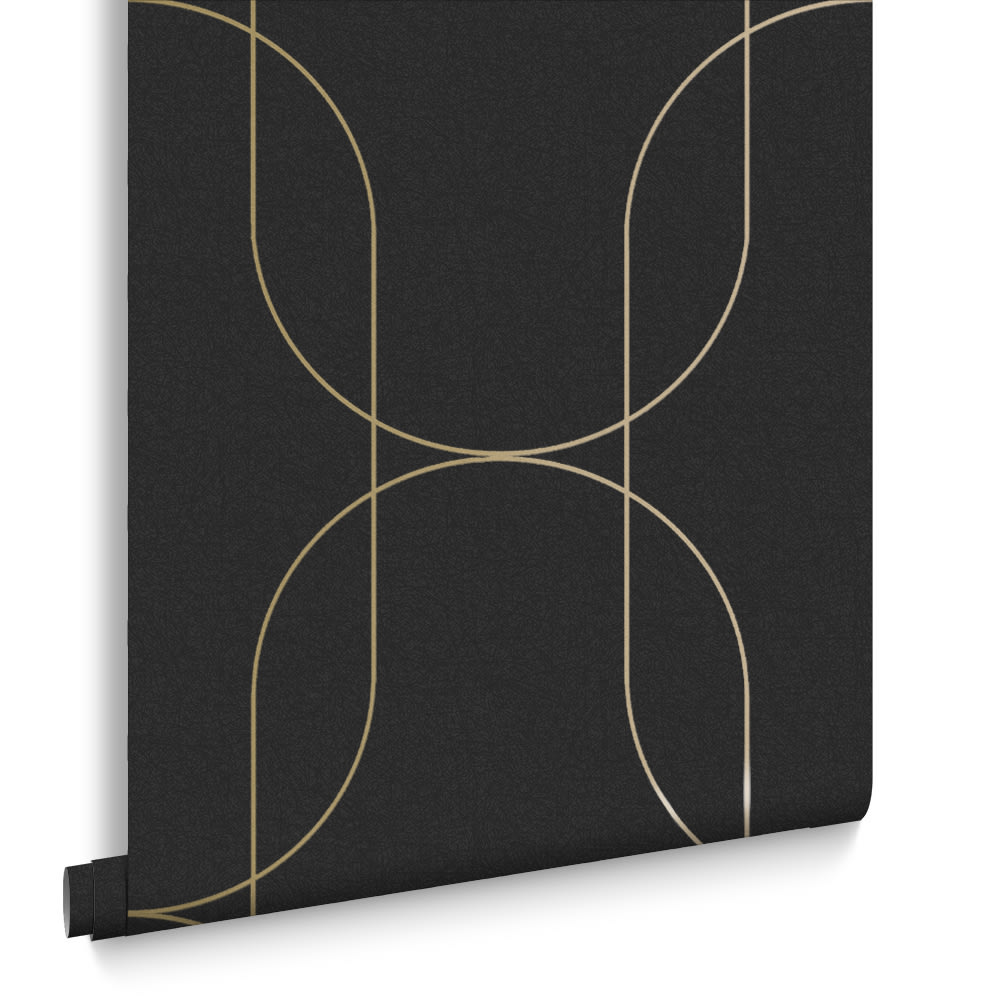 Papier peint palais gris foncé or 1005x52cm - Maisons du Monde