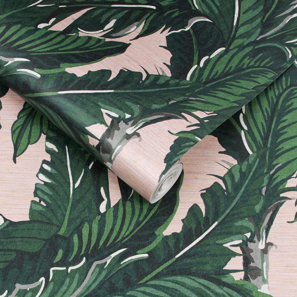 Papier peint daintree palmiers rose vert 1005x52cm — vue 4