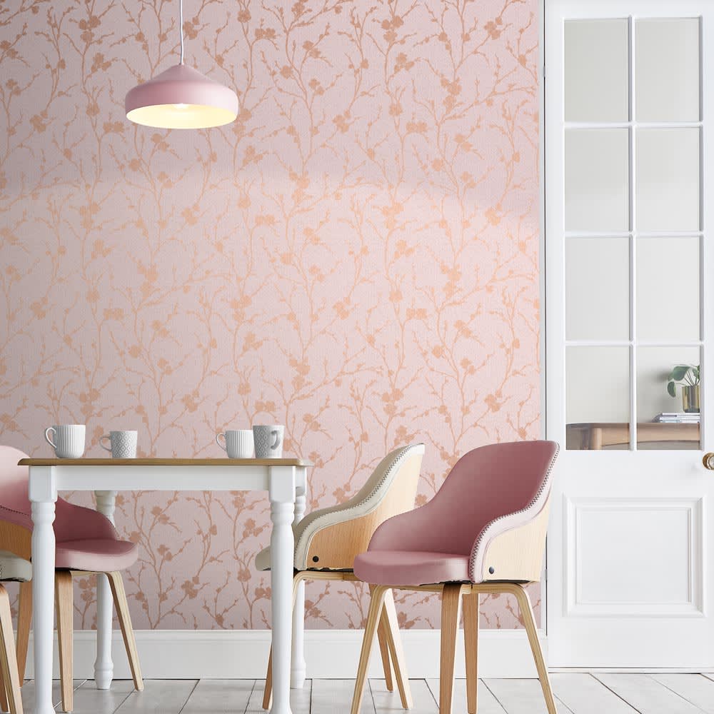 Papier peint meiying - rose