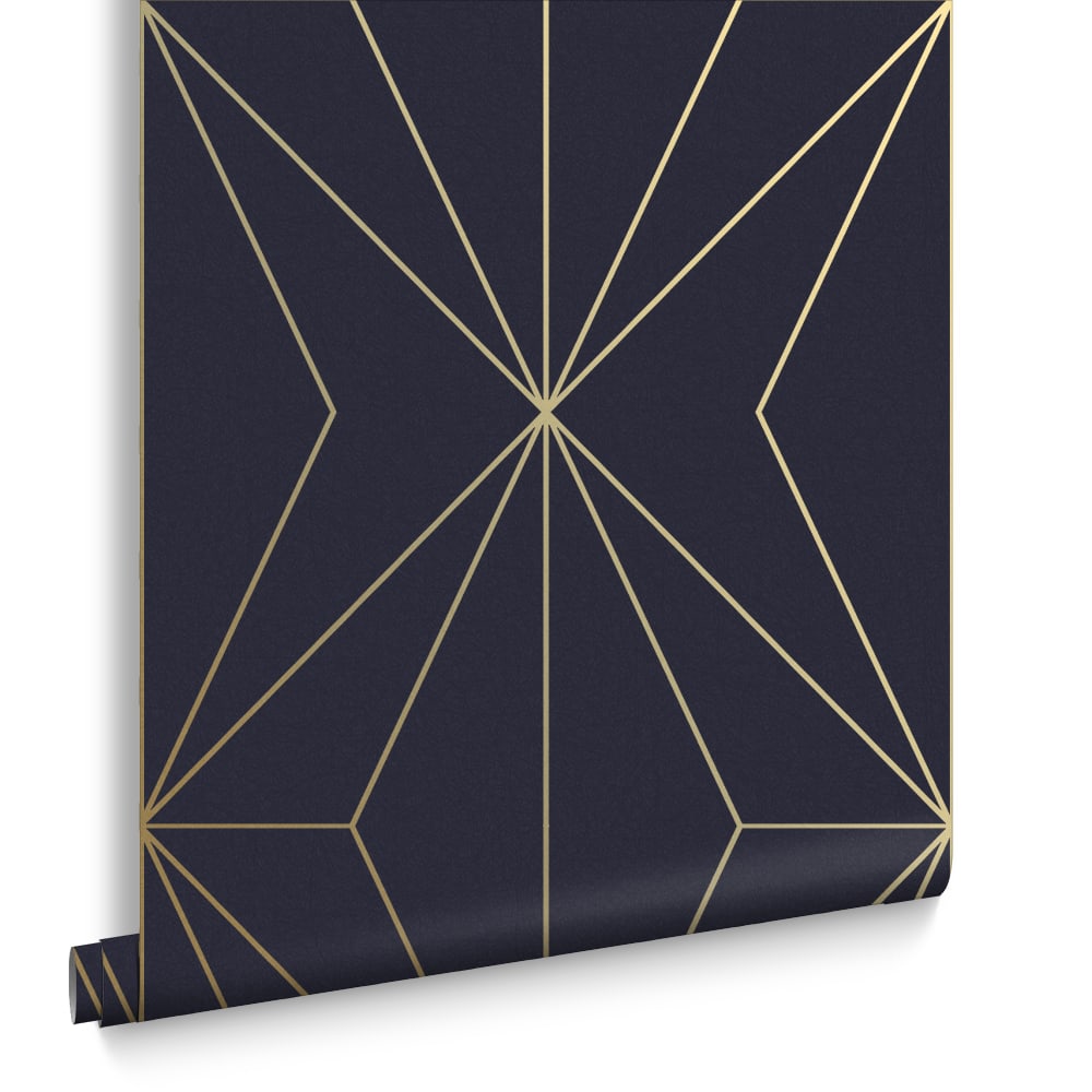 Papier peint harmony bleu or 1005x52cm — vue 3